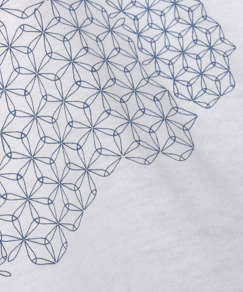 COMME CA ISM（コムサイズム）の「和柄プリント Ｔシャツ（Tシャツ/カットソー・レディース・グリーン/ホワイト/ブラック/ブルー・MEDIUM/LARGE）」の8枚目の写真