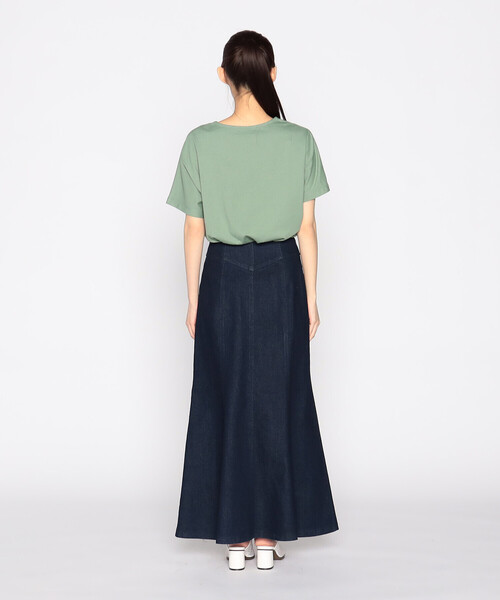 COMME CA ISM（コムサイズム）の「和柄プリント Ｔシャツ（Tシャツ/カットソー・レディース・グリーン/ホワイト/ブラック/ブルー・MEDIUM/LARGE）」の15枚目の写真