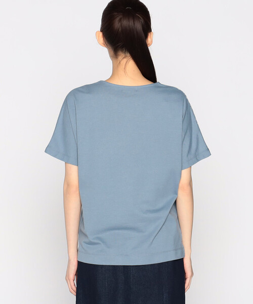 COMME CA ISM（コムサイズム）の「和柄プリント Ｔシャツ（Tシャツ/カットソー・レディース・グリーン/ホワイト/ブラック/ブルー・MEDIUM/LARGE）」の22枚目の写真