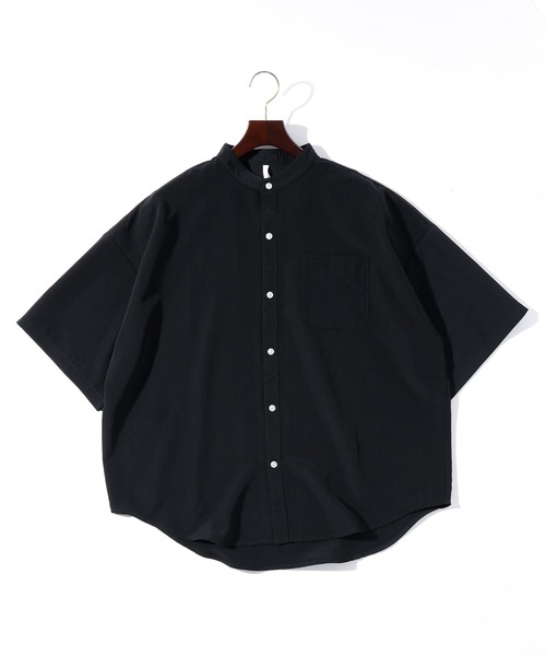 THISIS（ディスイズ）の「ビッグシルエット バンドカラーシャツ（シャツ/ブラウス・メンズ・サックスブルー/グリーン/ブラック/モカ/グレイッシュベージュ/ホワイト・X-LARGE/MEDIUM/LARGE）」の3枚目の写真
