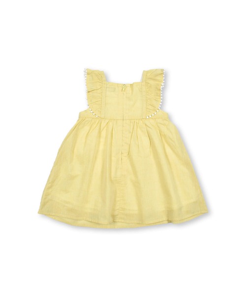 BeBe(ベベ)の「BeBe/コットンシャンブレー袖フリルワンピースベビー(80~90cm)(ワンピース・キッズ・イエロー/ピンク・80/90)」の21枚目の写真