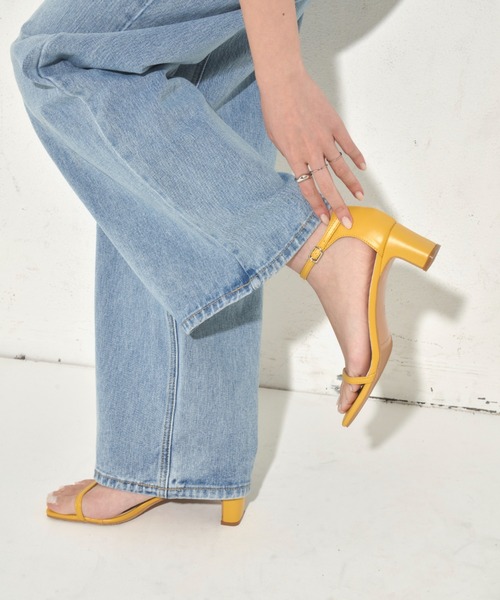 Aunt Marie's(アントマリーズ)の「細ストラップヒールサンダル(サンダル・レディース・ホワイト/ブラック/イエロー・M/S/L)」の14枚目の写真