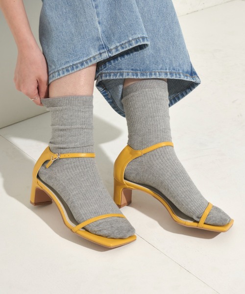 Aunt Marie's(アントマリーズ)の「細ストラップヒールサンダル(サンダル・レディース・ホワイト/ブラック/イエロー・M/S/L)」の19枚目の写真