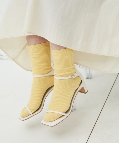Aunt Marie's(アントマリーズ)の「細ストラップヒールサンダル(サンダル・レディース・ホワイト/ブラック/イエロー・M/S/L)」の8枚目の写真