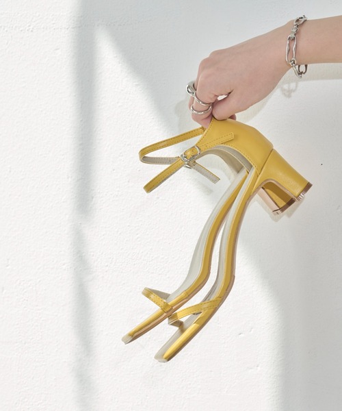 Aunt Marie's(アントマリーズ)の「細ストラップヒールサンダル(サンダル・レディース・ホワイト/ブラック/イエロー・M/S/L)」の18枚目の写真