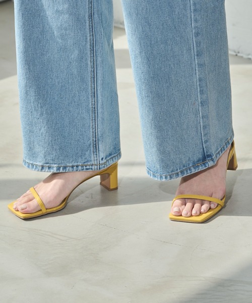 Aunt Marie's(アントマリーズ)の「細ストラップヒールサンダル(サンダル・レディース・ホワイト/ブラック/イエロー・M/S/L)」の13枚目の写真