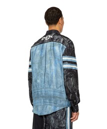 DIESEL トロンプイユ デニム転写ブルゾン 48 2023 DIESEL トロンプルイユ 転写プリント パンツ ディーゼル