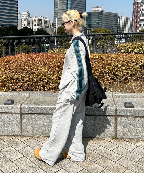 sedacle(セダクル)の「ペインタースウェットパンツ【SETUP着用可能】(スウェットパンツ・メンズ・ネイビー/パープル/杢グレー・MEDIUM/LARGE)」の6枚目の写真