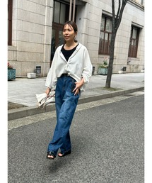 ulu | Denim wide pants (zozo限定カラー）(デニムパンツ)