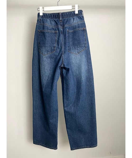 ulu（ウル）の「Denim wide pants (zozo限定カラー）（デニムパンツ・レディース・ブルー・FREE）」の10枚目の写真