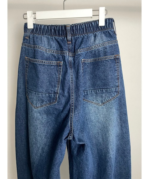 ulu（ウル）の「Denim wide pants (zozo限定カラー）（デニムパンツ・レディース・ブルー・FREE）」の12枚目の写真