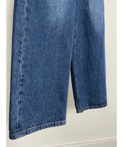 ulu（ウル）の「Denim wide pants (zozo限定カラー）（デニムパンツ・レディース・ブルー・FREE）」の14枚目の写真