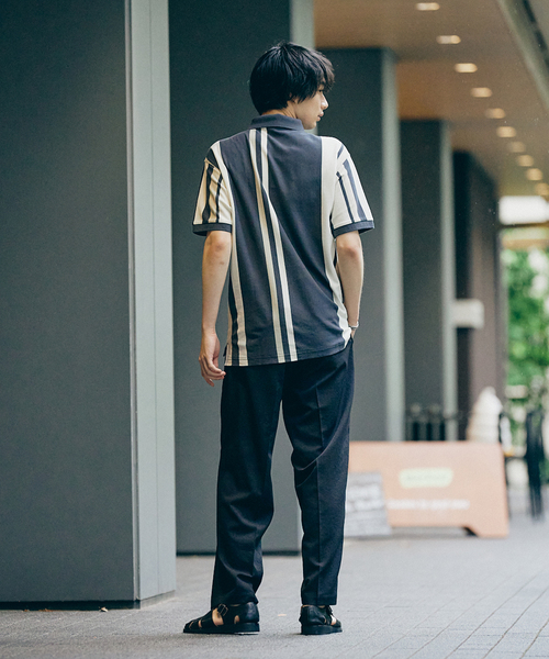 FRED PERRY for JOURNAL STANDARD / ストライプピケ ポロシャツ