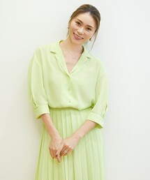 OPAQUE.CLIP | 【大草直子さんコラボ】オープンカラーブラウス セットアップ対応(シャツ/ブラウス)