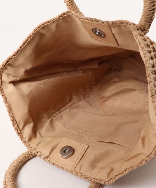 coca（coca）（コカ）の「カゴトートバッグ（かごバッグ・レディース・アイボリー/ベージュ・ONE SIZE）」の5枚目の写真