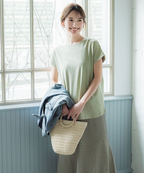 coca（coca）（コカ）の「カゴトートバッグ（かごバッグ・レディース・アイボリー/ベージュ・ONE SIZE）」の6枚目の写真