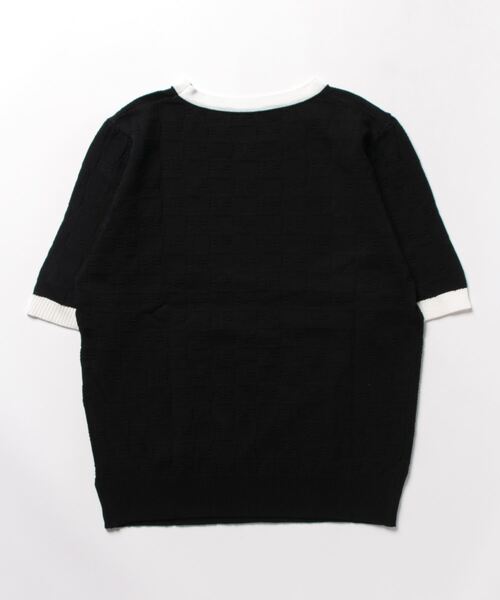 LOPASS（ロパス）の「バイカラークルーネックtee/Tシャツ（Tシャツ/カットソー・レディース・ブラック/ホワイト・M）」の12枚目の写真