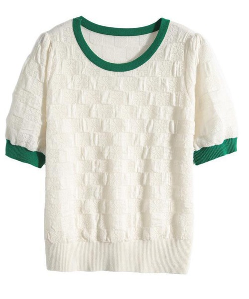 LOPASS（ロパス）の「バイカラークルーネックtee/Tシャツ（Tシャツ/カットソー・レディース・ブラック/ホワイト・M）」の5枚目の写真