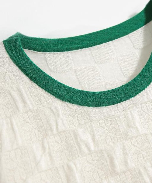 LOPASS（ロパス）の「バイカラークルーネックtee/Tシャツ（Tシャツ/カットソー・レディース・ブラック/ホワイト・M）」の9枚目の写真