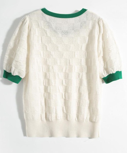 LOPASS（ロパス）の「バイカラークルーネックtee/Tシャツ（Tシャツ/カットソー・レディース・ブラック/ホワイト・M）」の6枚目の写真