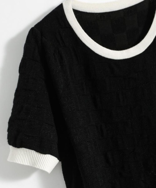 LOPASS（ロパス）の「バイカラークルーネックtee/Tシャツ（Tシャツ/カットソー・レディース・ブラック/ホワイト・M）」の13枚目の写真