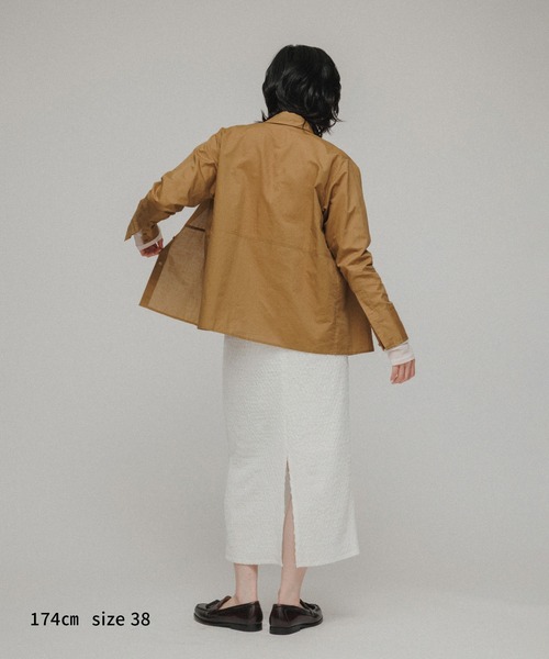M TO R（ムウトアール）の「［SHIRTS］WAIST-SWITCHING SHIRTS（シャツ/ブラウス・レディース・キナリ/イエロー系その他3・38/40）」の6枚目の写真