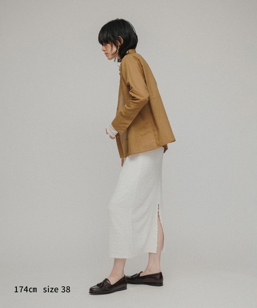 M TO R（ムウトアール）の「［SHIRTS］WAIST-SWITCHING SHIRTS（シャツ/ブラウス・レディース・キナリ/イエロー系その他3・38/40）」の10枚目の写真