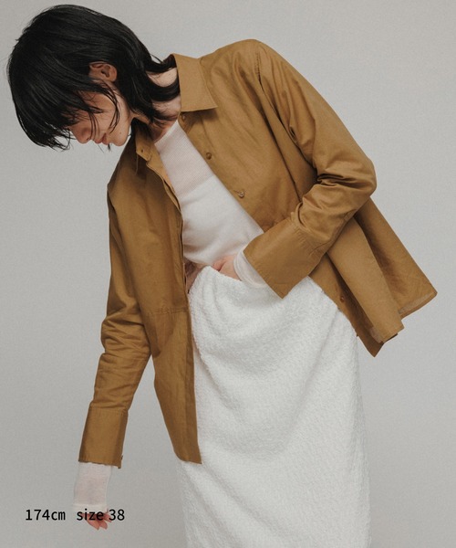M TO R（ムウトアール）の「［SHIRTS］WAIST-SWITCHING SHIRTS（シャツ/ブラウス・レディース・キナリ/イエロー系その他3・38/40）」の14枚目の写真