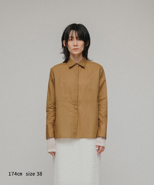M TO R（ムウトアール）の「［SHIRTS］WAIST-SWITCHING SHIRTS（シャツ/ブラウス・レディース・キナリ/イエロー系その他3・38/40）」の4枚目の写真