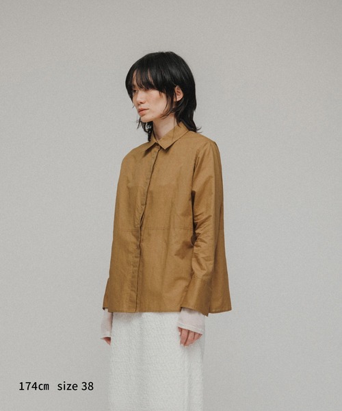 M TO R（ムウトアール）の「［SHIRTS］WAIST-SWITCHING SHIRTS（シャツ/ブラウス・レディース・キナリ/イエロー系その他3・38/40）」の18枚目の写真