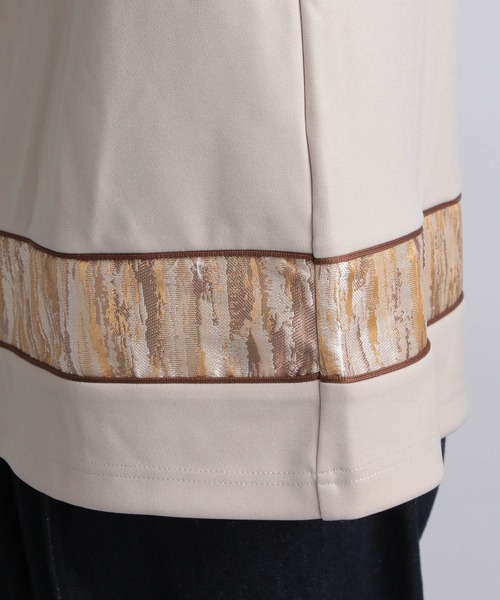 HARE（ハレ）の「ジャガードキリカエハーフZIPカット(HARE)（Tシャツ/カットソー・メンズ・ブラック/グレー/ブルー・FREE）」の17枚目の写真