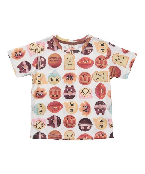 ANPANMAN KIDS COLLECTION（アンパンマンキッズコレクション）の「パン柄ドライTシャツ（Tシャツ/カットソー・キッズ・オフホワイト・120cm/100cm/90cm/110cm/80ｃｍ）」の2枚目の写真