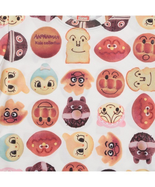 ANPANMAN KIDS COLLECTION（アンパンマンキッズコレクション）の「パン柄ドライTシャツ（Tシャツ/カットソー・キッズ・オフホワイト・120cm/100cm/90cm/110cm/80ｃｍ）」の4枚目の写真