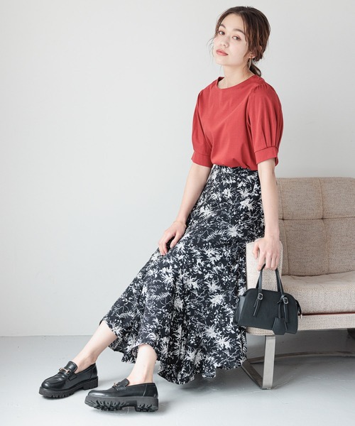 mysty woman（ミスティウーマン）の「キーチャーム付きミニボストン 961191（ボストンバッグ・レディース・バーガンディー/アイボリー/ブラック・FREE）」の4枚目の写真