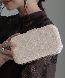 ビーズ 刺繍 クラッチバック 結婚式 同窓会 オケージョン お呼ばれ パーティーバッグ