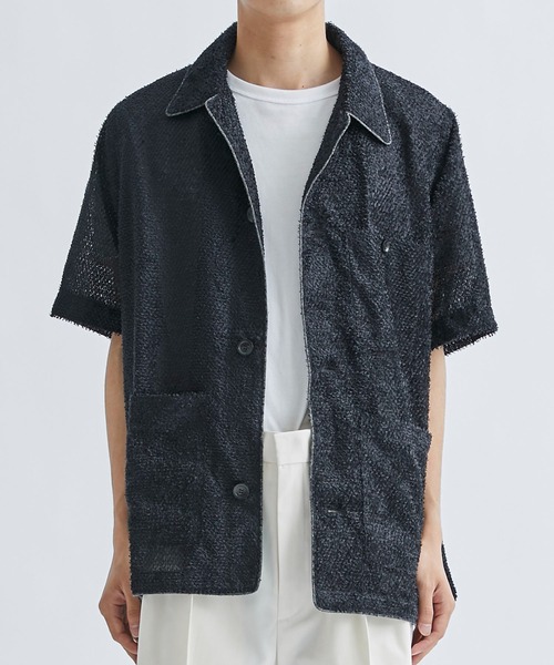 saby(サバイ)の「【saby/サバイ】PAJAMA SHIRTS JACKET S/S(シャツ/ブラウス・メンズ・ブラック・2/3)」の8枚目の写真