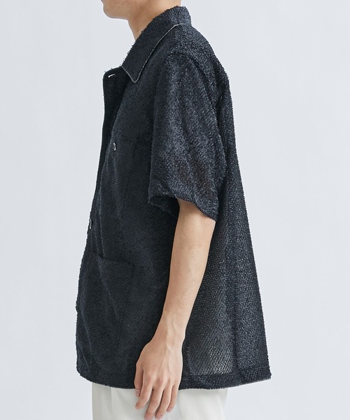 saby(サバイ)の「【saby/サバイ】PAJAMA SHIRTS JACKET S/S(シャツ/ブラウス・メンズ・ブラック・2/3)」の6枚目の写真