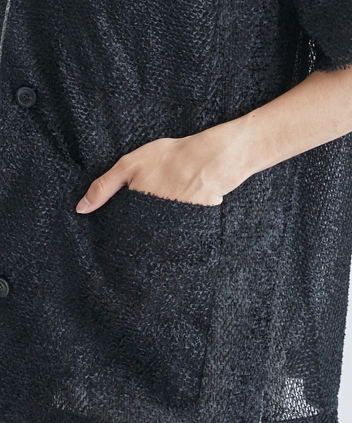 saby(サバイ)の「【saby/サバイ】PAJAMA SHIRTS JACKET S/S(シャツ/ブラウス・メンズ・ブラック・2/3)」の4枚目の写真