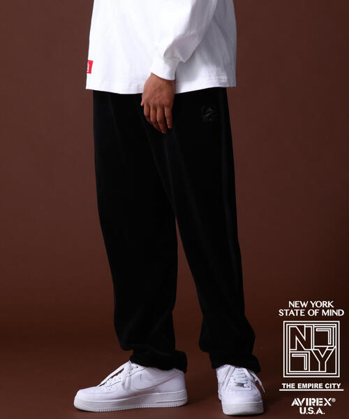 AVIREX(アヴィレックス)の「VELOUR TRACK PANTS / ベロア トラックパンツ / AVIREX / アヴィレックス(その他パンツ・メンズ・ブラック/カーキ/オレンジ・LARGE/XX-LARGE/X-LARGE/MEDIUM)」の4枚目の写真