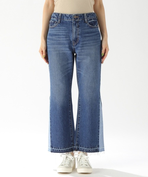 niko and...（ニコアンド）の「[niko and ...JEANS 2023AW]クロップドフレアデニム（デニムパンツ・レディース・ライトブルー/ブルー・MEDIUM/LARGE）」の6枚目の写真