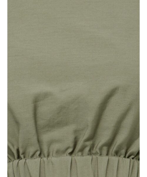 GYDA（ジェイダ）の「ハーフスリーブBACKリボンスクエアネックブラウス（シャツ/ブラウス・レディース・オリーブ/ブラック/オフホワイト・FREE）」の6枚目の写真