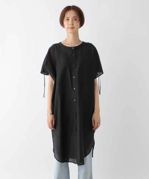 LEPSIM(レプシィム)の「シアーシャーリングブラウスチュニック 961206(チュニック・レディース・ブラウン/ライトブルー/ブラック・FREE)」の16枚目の写真