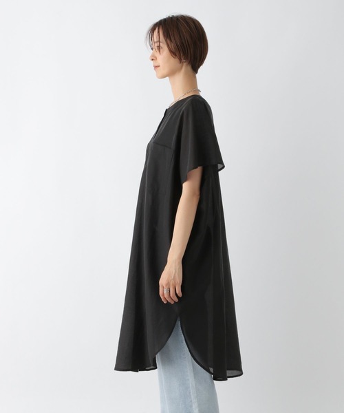 LEPSIM(レプシィム)の「シアーシャーリングブラウスチュニック 961206(チュニック・レディース・ブラウン/ライトブルー/ブラック・FREE)」の17枚目の写真