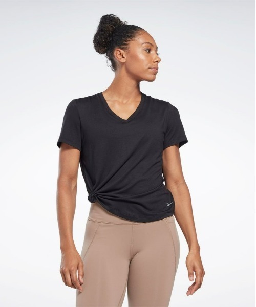 Reebok(リーボック)の「ドリームブレンド Tシャツ / AC DreamBlend Tee(Tシャツ/カットソー・レディース・ブラック・LARGE/MEDIUM/SMALL/X-LARGE)」の1枚目の写真