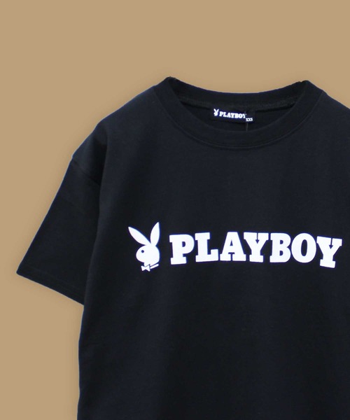 PLAYBOY（プレイボーイ）の「PLAYBOY / プレイボーイ ビッグシルエットロゴ半袖Tシャツ（Tシャツ/カットソー・キッズ・ホワイト系その他/ベージュ系その他/ホワイト系その他3/パープル系その他/ラベンダー/ベージュ/グレー系その他2/ブラック系その他/オフホワイト/チャコール/ダークグリーン/ブラック系その他3/ホワイト系その他2/ブラック/グレー系その他/ブラック系その他2・L/S/M/XS/XXS）」の5枚目の写真