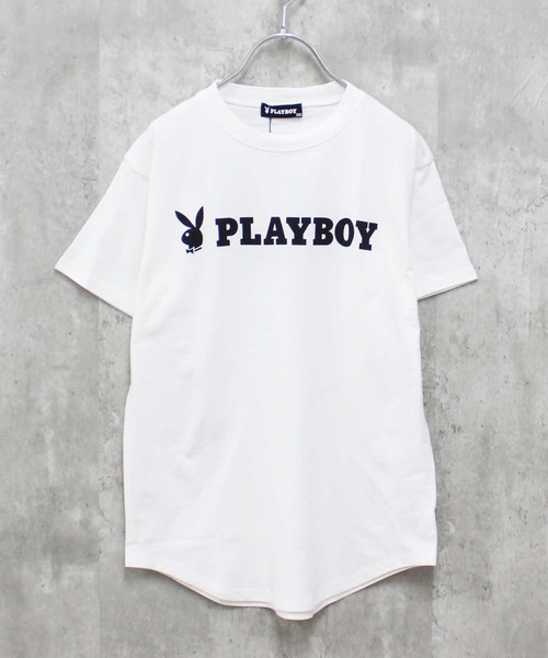 PLAYBOY（プレイボーイ）の「PLAYBOY / プレイボーイ ビッグシルエットロゴ半袖Tシャツ（Tシャツ/カットソー・キッズ・ホワイト系その他/ベージュ系その他/ホワイト系その他3/パープル系その他/ラベンダー/ベージュ/グレー系その他2/ブラック系その他/オフホワイト/チャコール/ダークグリーン/ブラック系その他3/ホワイト系その他2/ブラック/グレー系その他/ブラック系その他2・L/S/M/XS/XXS）」の17枚目の写真