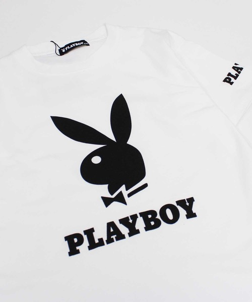 PLAYBOY（プレイボーイ）の「PLAYBOY / プレイボーイ ビッグシルエットロゴ半袖Tシャツ（Tシャツ/カットソー・キッズ・ホワイト系その他/ベージュ系その他/ホワイト系その他3/パープル系その他/ラベンダー/ベージュ/グレー系その他2/ブラック系その他/オフホワイト/チャコール/ダークグリーン/ブラック系その他3/ホワイト系その他2/ブラック/グレー系その他/ブラック系その他2・L/S/M/XS/XXS）」の22枚目の写真