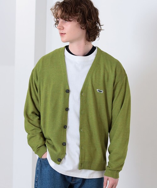 PENNEYS（ぺニーズ）の「PENNEY'S × BEAMS HEART / FOX ワンポイント カーディガン（カーディガン/ボレロ・メンズ・イエロー系その他5/ブルー/ミント/ブラック・SMALL/MEDIUM/LARGE）」の3枚目の写真