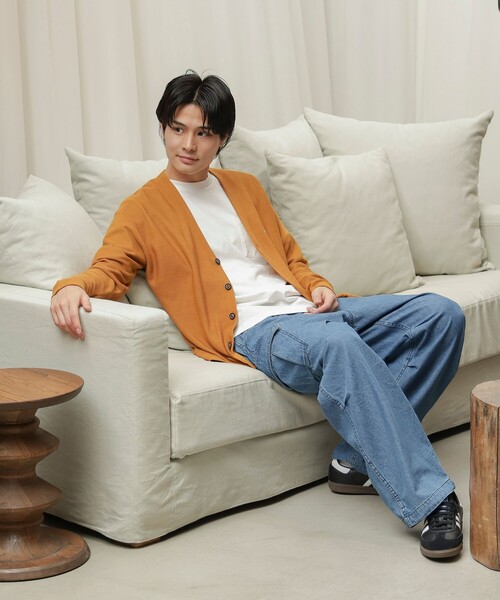 PENNEYS（ぺニーズ）の「PENNEY'S × BEAMS HEART / FOX ワンポイント カーディガン（カーディガン/ボレロ・メンズ・イエロー系その他5/ブルー/ミント/ブラック・SMALL/MEDIUM/LARGE）」の18枚目の写真