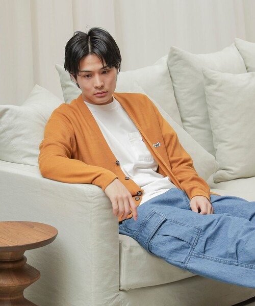 PENNEYS（ぺニーズ）の「PENNEY'S × BEAMS HEART / FOX ワンポイント カーディガン（カーディガン/ボレロ・メンズ・イエロー系その他5/ブルー/ミント/ブラック・SMALL/MEDIUM/LARGE）」の14枚目の写真